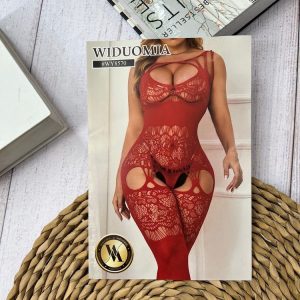 فول بادی فیشنتی قرمز طرح دار کد 8570
