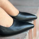 کفش مجلسی مدل بیتا بیاله پاشنه 5 سانت مشکی پهن