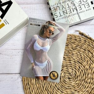 بادی فیشنتی دامنی سفید 8794