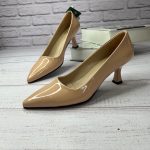 کفش مجلسی مدل بیتا ورنی پاشنه 5 سانت کارامل