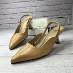 کفش مجلسی مدل نهال پاشنه 5 سانت بیاله کارامل