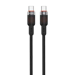 کابل شارژ و دیتا Type-c to Type-c فست 1.2متری کنفی Porodo braided cable 60w CBL0009
